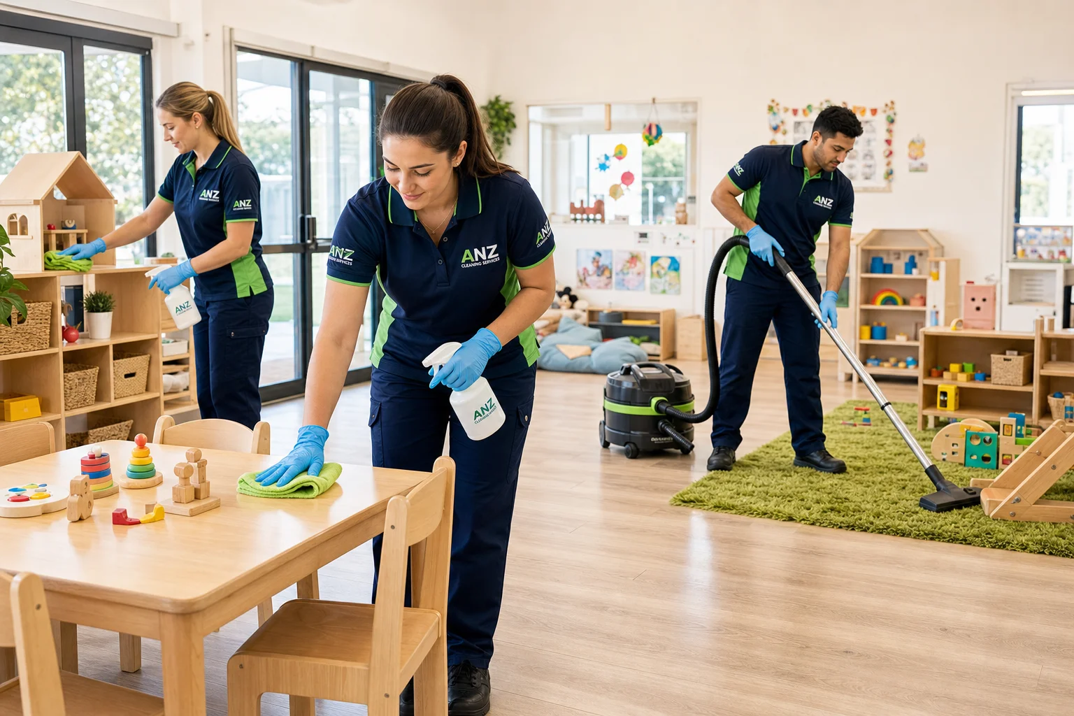 Childcare cleaning Sydney — ANZ Cleaning Services non-toxic safe cleaning for daycare centres