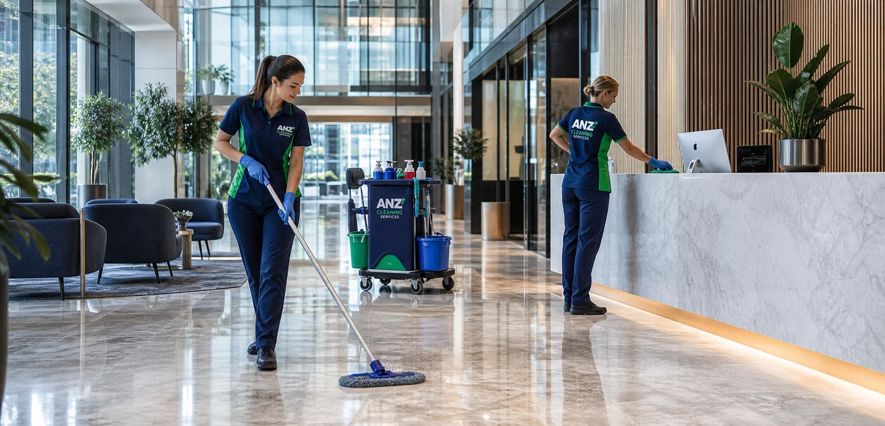 Office Cleaning — ANZ Cleaning Services Sydney Commercial Cleaning team