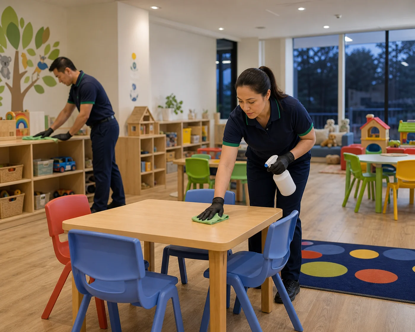 Childcare classroom disinfection cleaning — ANZ Cleaning Services Sydney