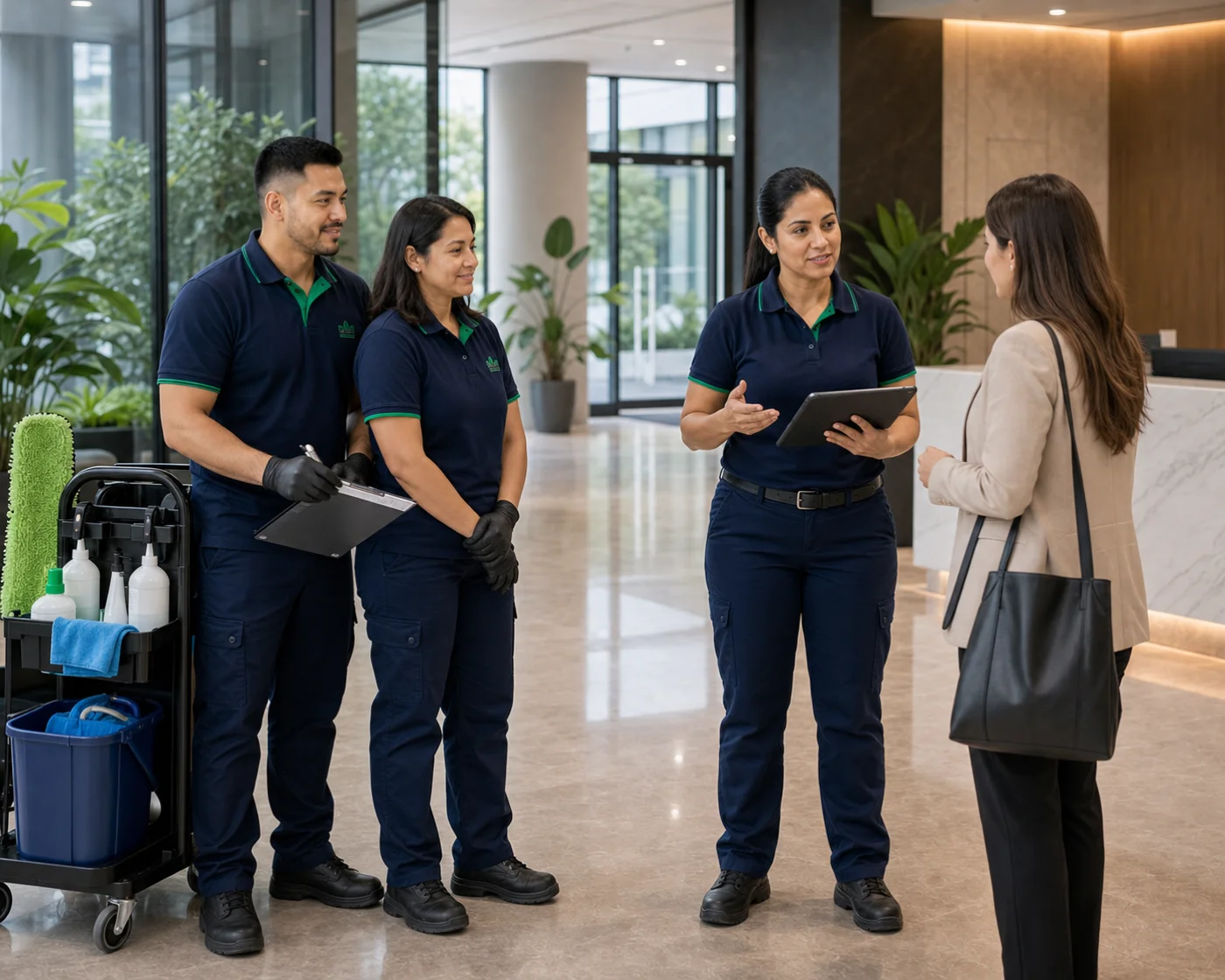 ANZ commercial cleaning site assessment visit Sydney