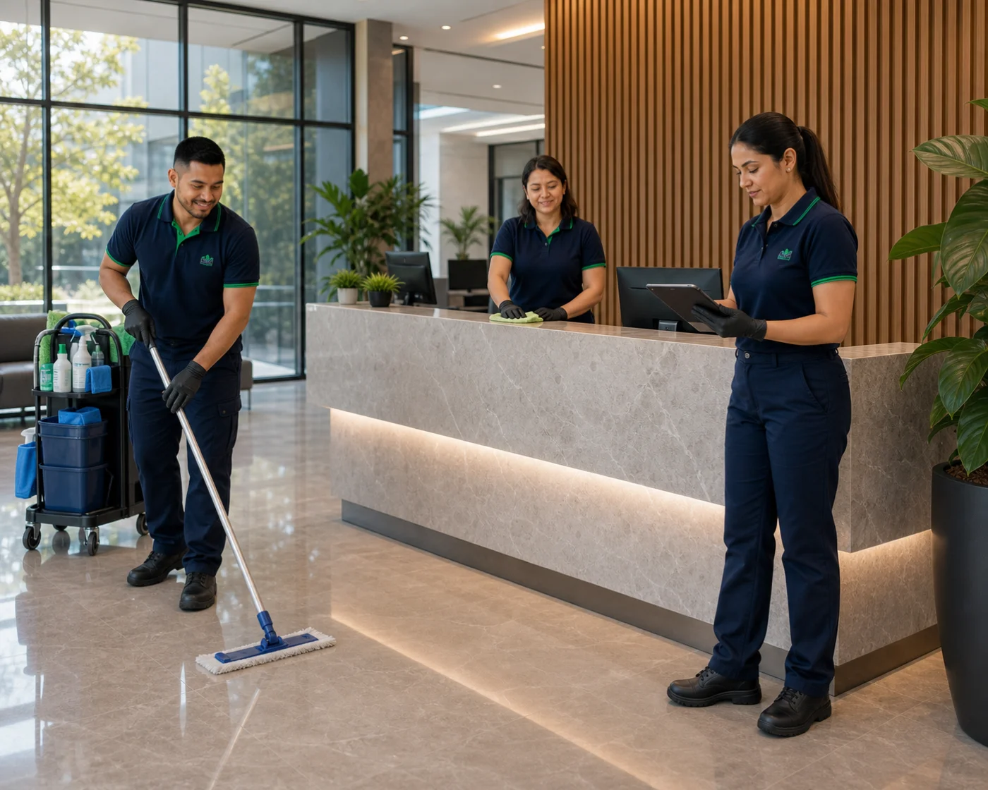 Commercial reception cleaning Sydney — ANZ
