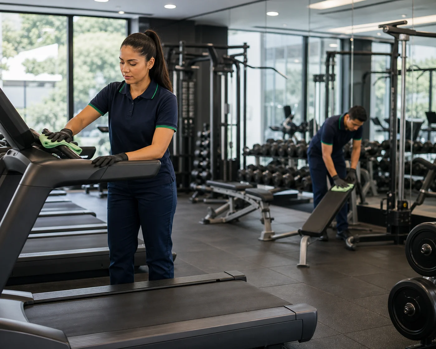 Gym equipment disinfection service — ANZ Cleaning Sydney