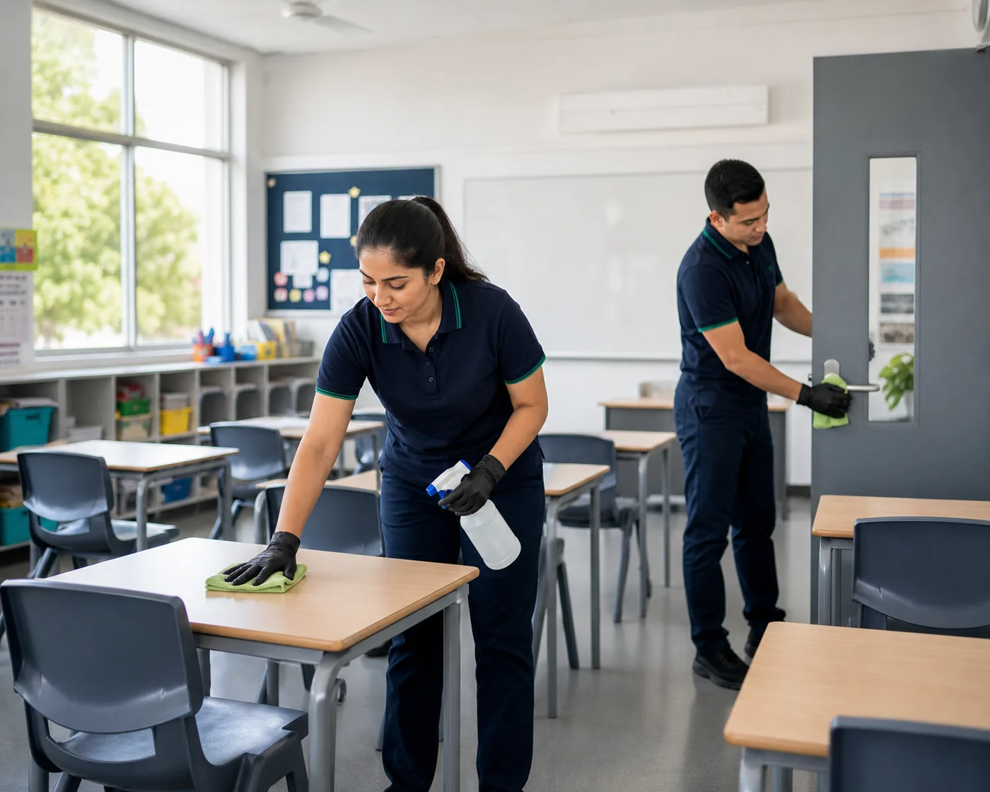 School classroom cleaning and sanitisation — ANZ Sydney school cleaners