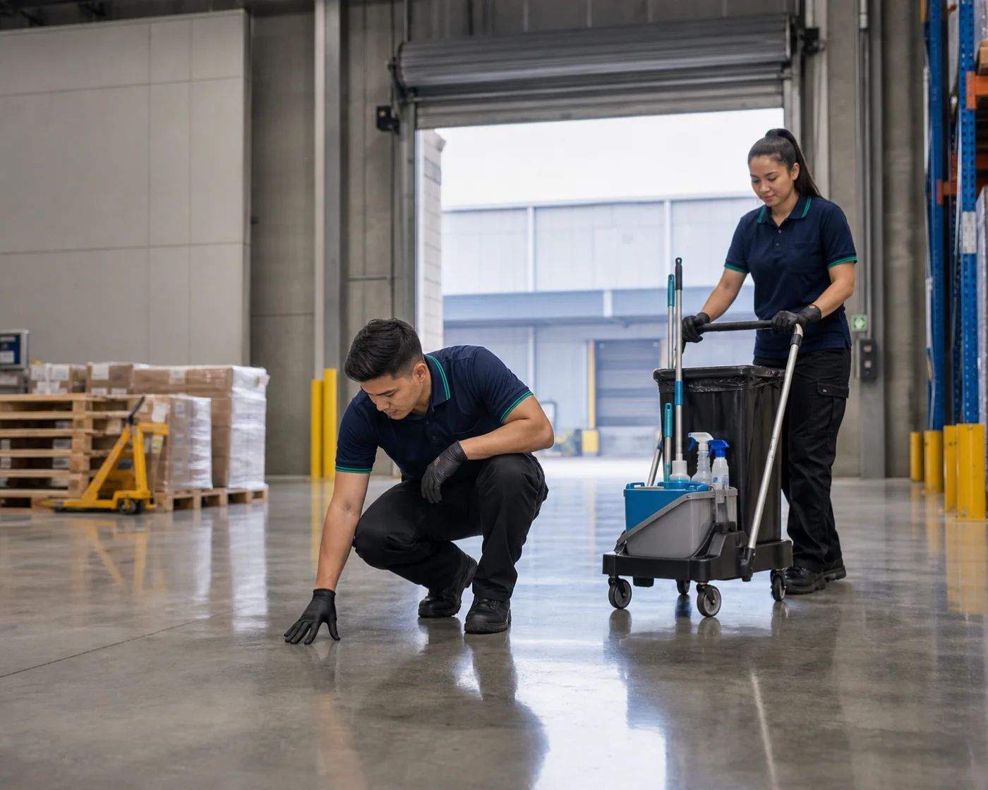 Warehouse loading dock and bay floor cleaning — ANZ Sydney