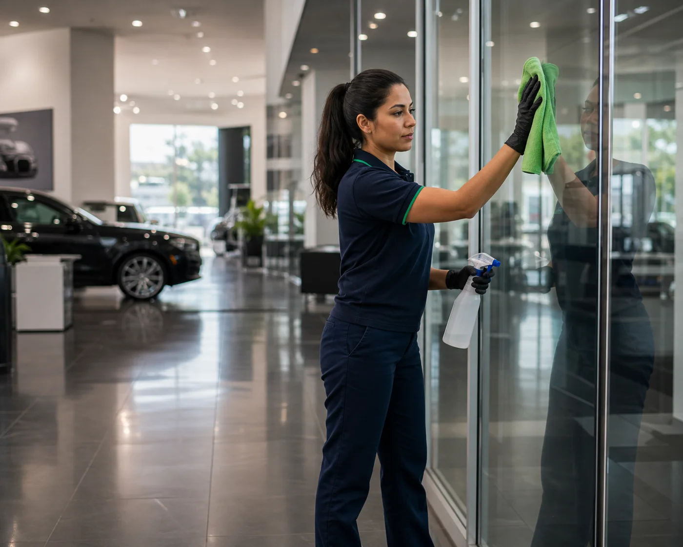 Showroom and retail display window cleaning — ANZ Sydney